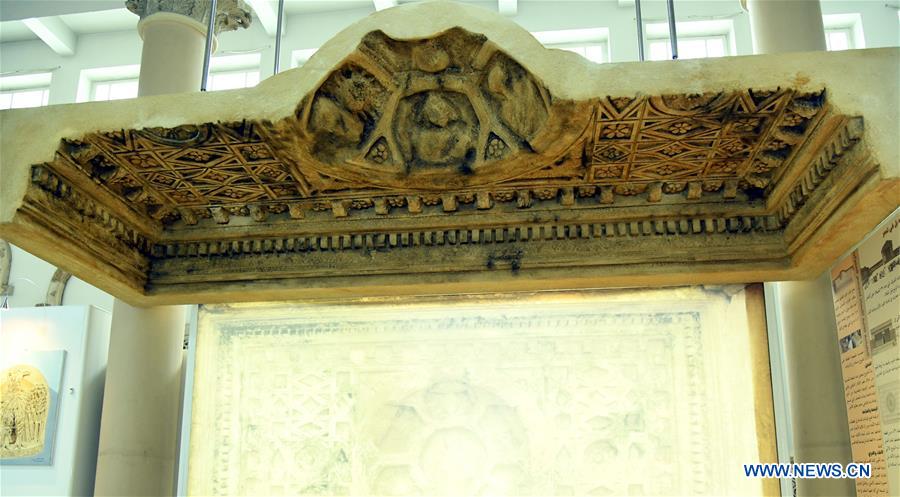 SYRIA-DAMASCUS-ARCHEOLOGY-CEILING