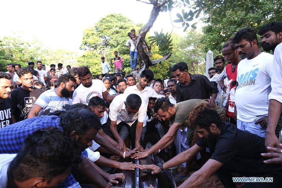 SRI LANKA-COLOMBO-BLASTS-VICTIMS-FUNERAL