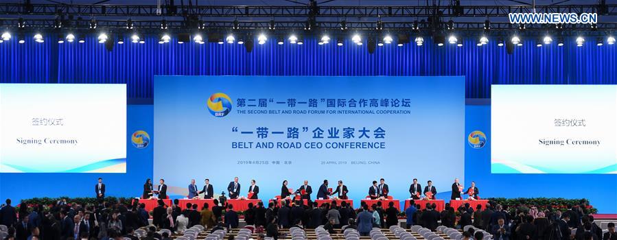 (BRF)CHINA-BEIJING-BELT AND ROAD FORUM-CEO CONFERENCE (CN)