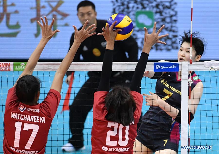 (SP)CHINA-TIANJIN-ASIAN WOMEN'S CLUB VOLLEYBALL CHAMPIONSHIP-JPN VS THA(CN)