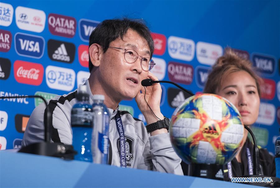 (SP)FRANCE-PARIS-2019 FIFA WOMEN'S WORLD CUP-PRESS CONFERENCE-SOUTH KOREA