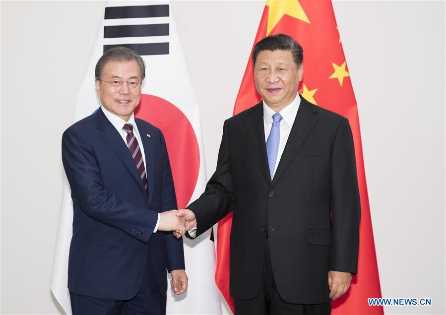 JAPAN-OSAKA-XI JINPING-MOON JAE-IN-MEETING