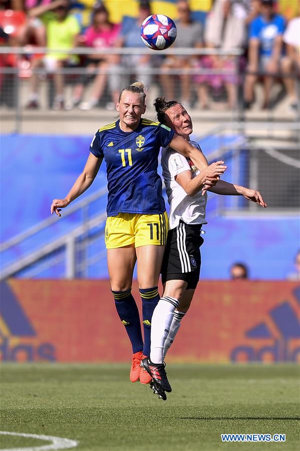 (SP)FRANCE-RENNES-FIFA WOMEN'S WORLD CUP-QUARTERFINAL-GER VS SWE