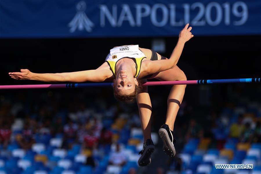 (SP)ITALY-NAPLES-SUMMER UNIVERSIADE 2019-ATHLETICS-WOMEN'S HIGH JUMP