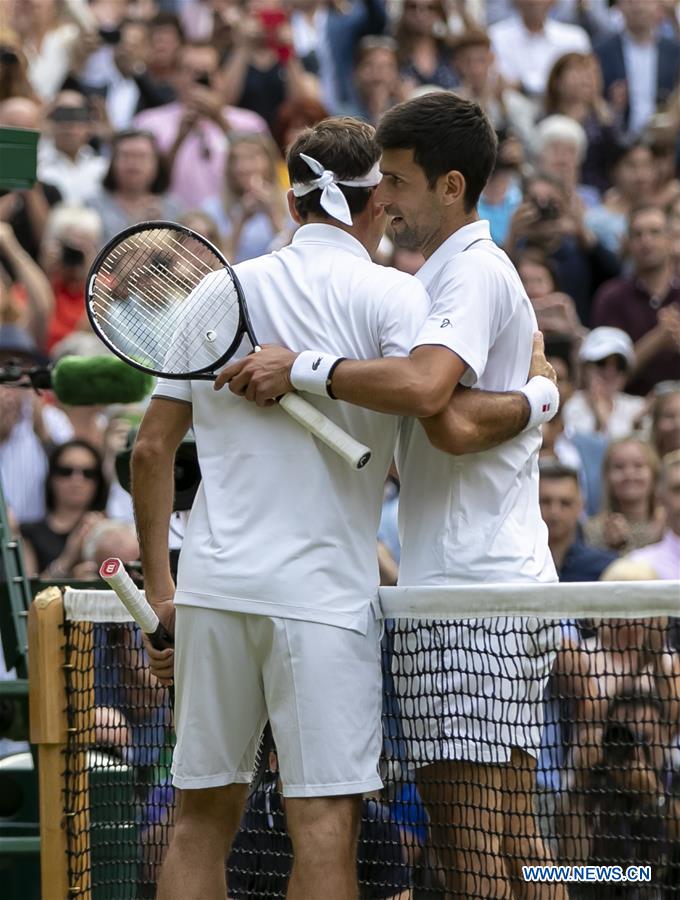 (SP)BRITAIN-LONDON-TENNIS-WIMBLEDON CHAMPIONSHIPS 2019-MEN'S SINGLES-FINAL