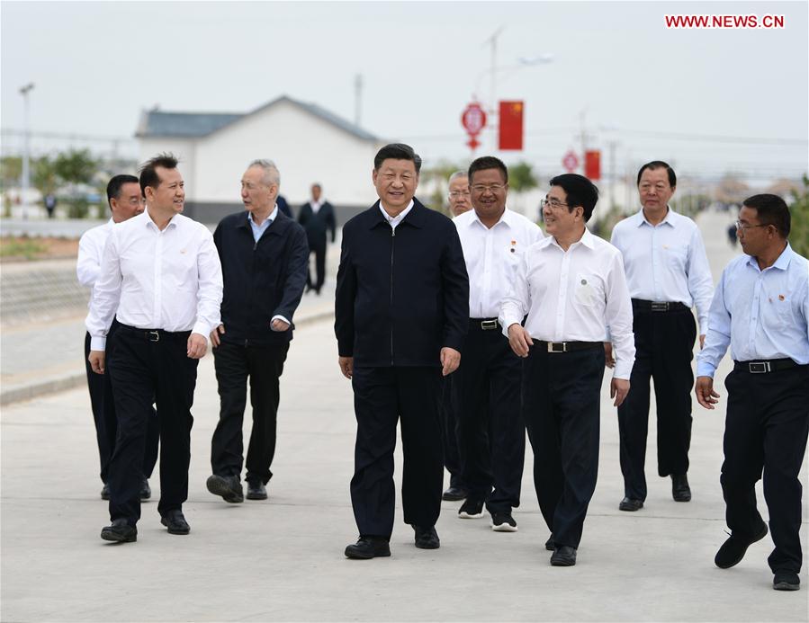 CHINA-GANSU-WUWEI-XI JINPING-INSPECTION (CN)