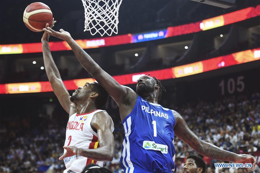 (SP)CHINA-FOSHAN-BASKETBALL-FIBA WORLD CUP-GROUP D-PHI VS ANG (CN)