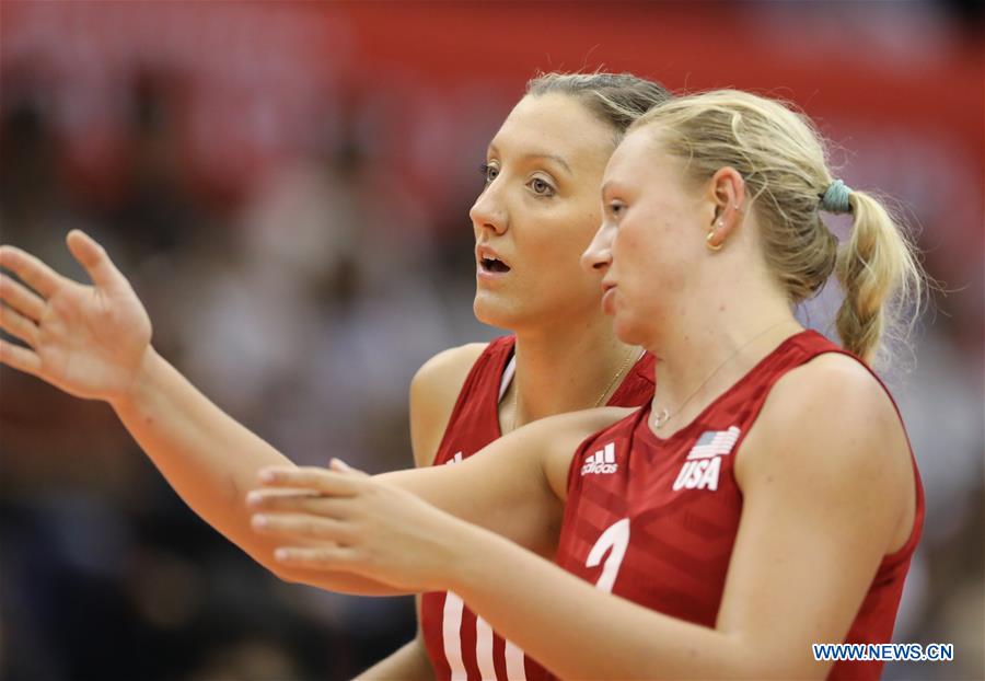 (SP)JAPAN-HAMAMATSU-VOLLEYBALL-WOMEN'S WORLD CUP-US VS SERBIA