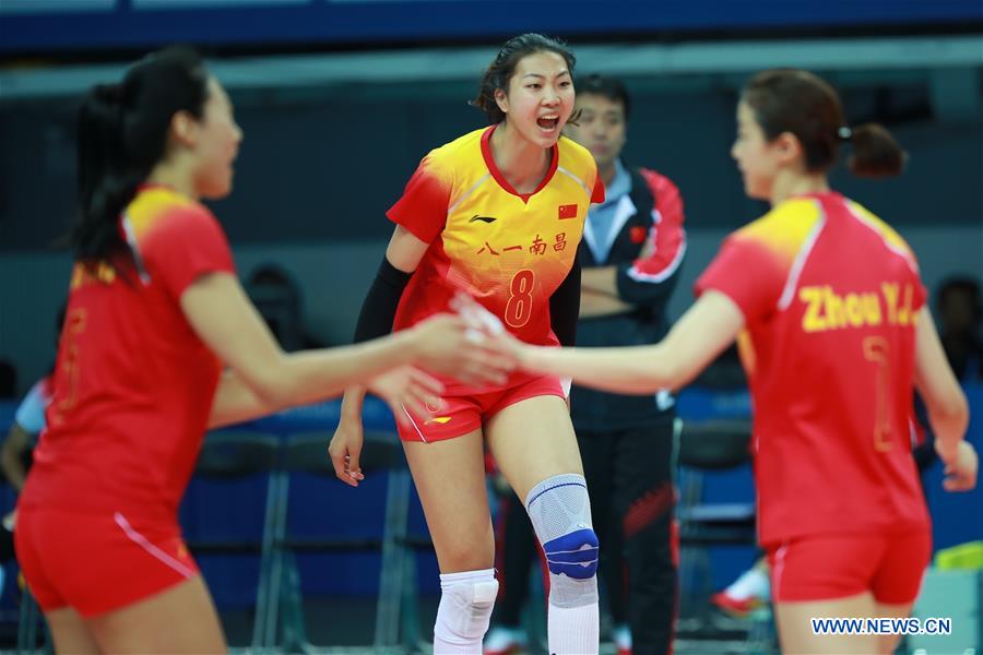 (SP)CHINA-WUHAN-7TH MILITARY WORLD GAMES-VOLLEYBALL