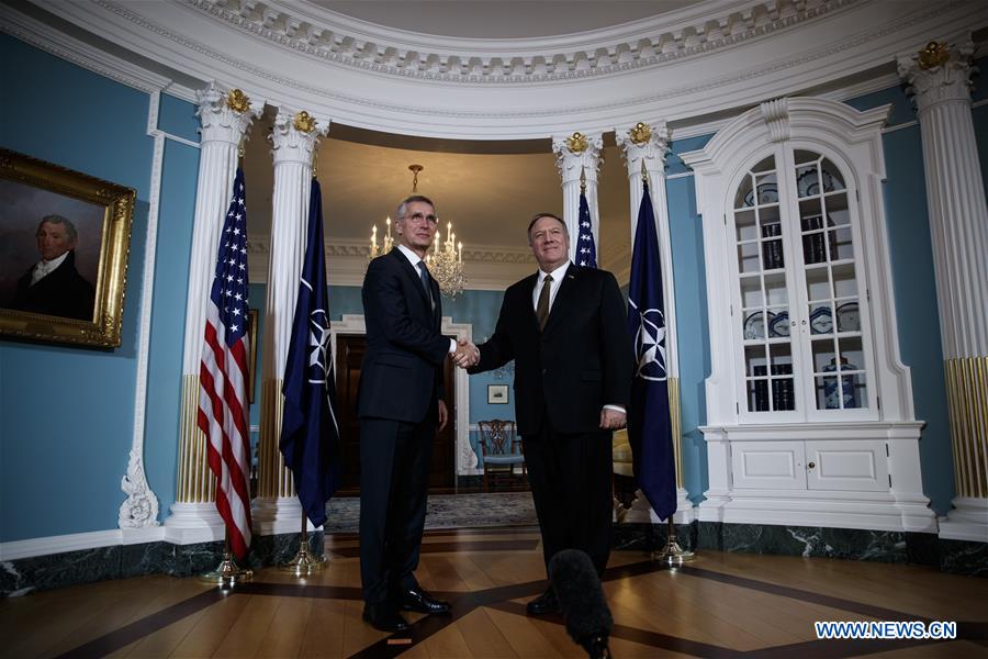 U.S.-WASHINGTON D.C.-POMPEO-NATO-STOLTENBERG-MEETING