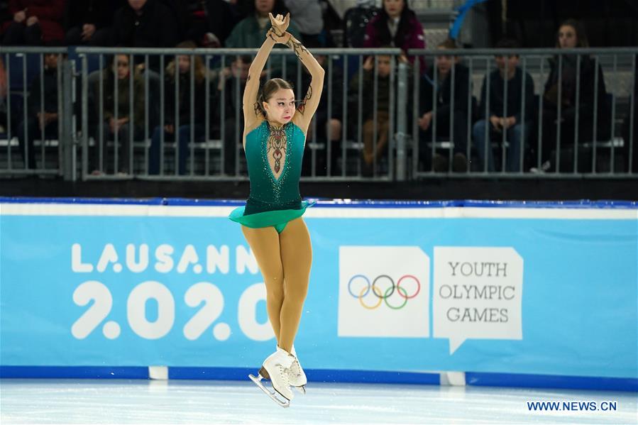 (SP)SWITZERLAND-LAUSANNE-WINTER YOG-FIGURE SKATING-WOMEN'S SINGLES SKATING