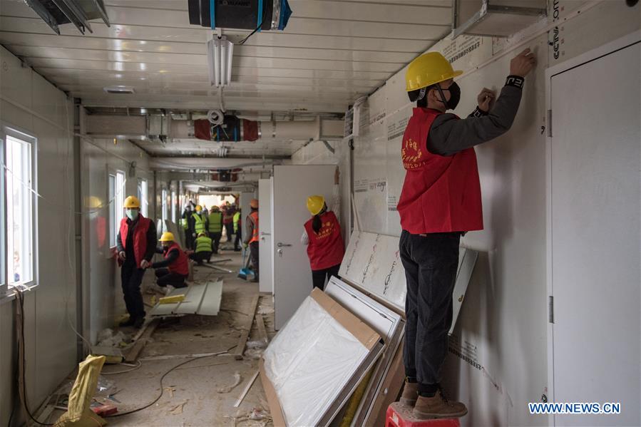 (SPOT NEWS)CHINA-WUHAN-HUOSHENSHAN HOSPITAL-INTERIOR VIEW (CN)