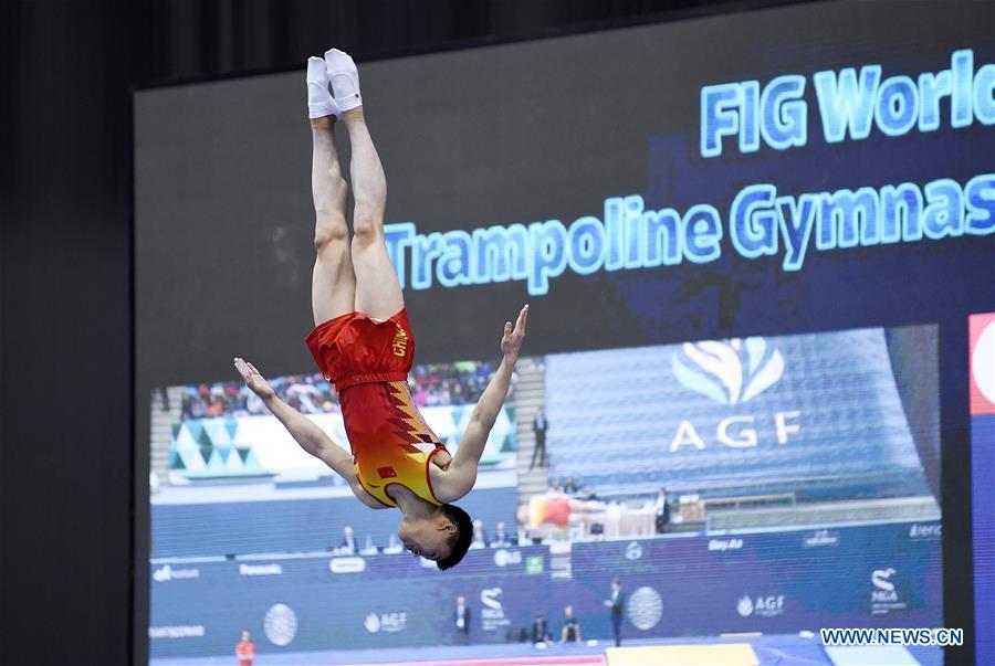 (SP)AZERBAIJAN-BAKU-FIG-WORLD CUP-TRAMPOLINE GYMNASTICS-MEN'S INDIVIDUAL FINAL