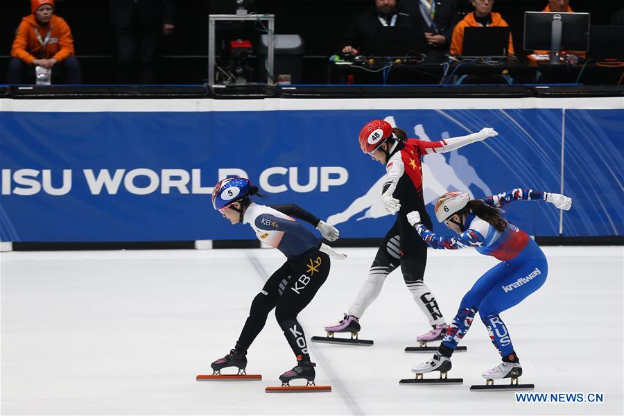 (SP)THE NETHERLANDS-DORDRECHT-ISU WORLD CUP-SHORT TRACK