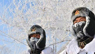 PLA undergoes field training in extreme cold